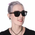 Irwin - Square Dark Demi Clip On Sunglasses for Men & Women