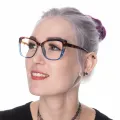 Devine - Cat-eye Blue Glasses for Women