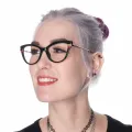 Brook - Cat-eye Black Glasses for Women