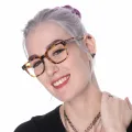 Cecilia - Square Tortoiseshell Glasses for Women