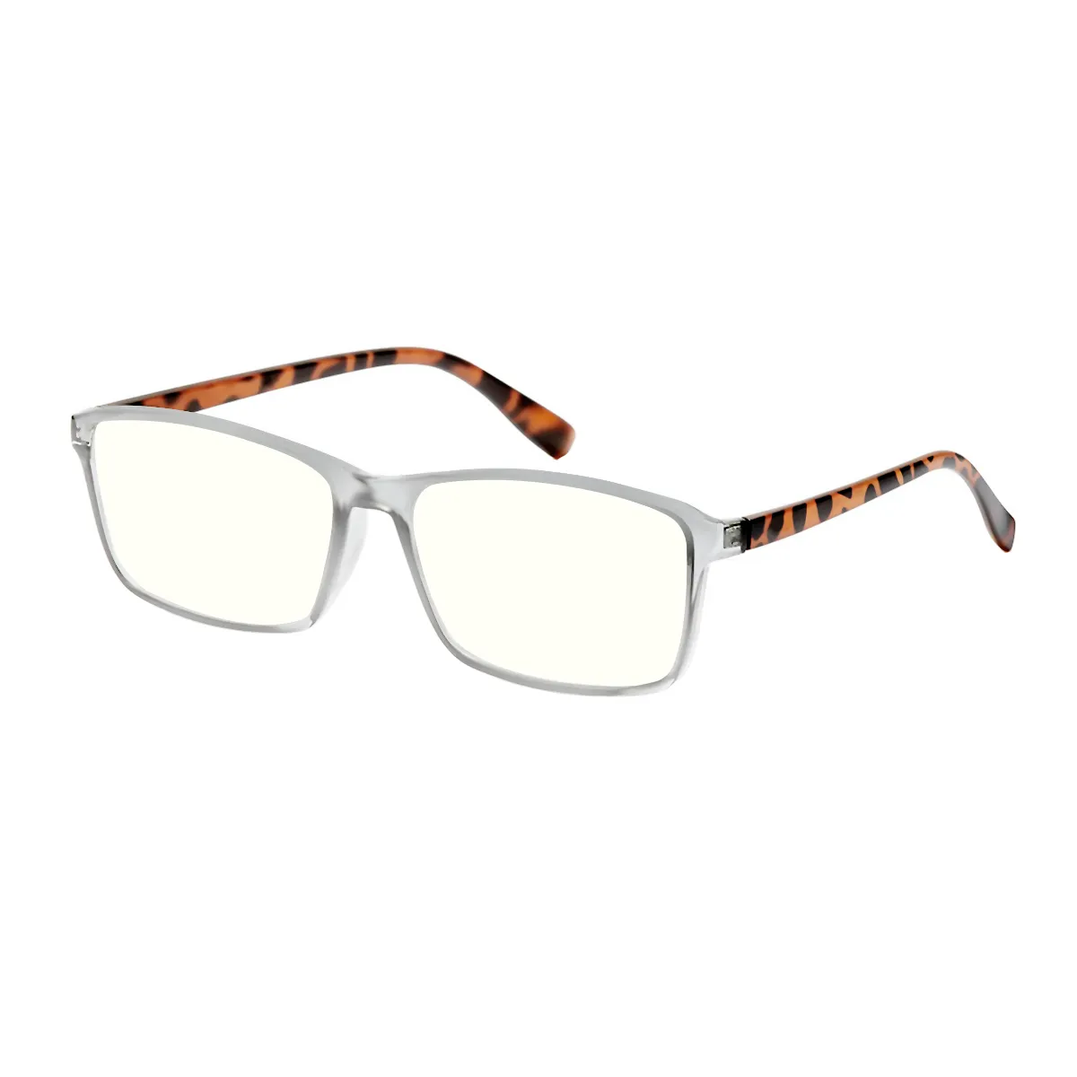 3pairs Men's Multicolor Fashionable Square-frame Eyeglasses