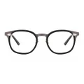 Jeffery - Round Black Reading Glasses for Men & Women