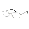 Viv - Rectangle Silver Reading Glasses for Men