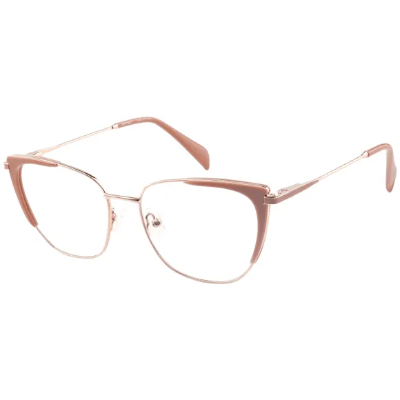 square pink reading glasses