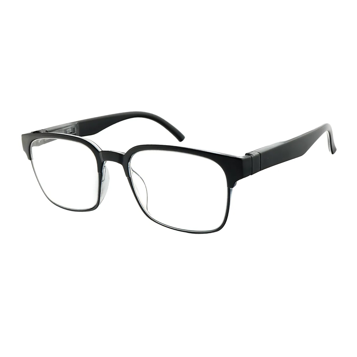 Brewster - Square Black Reading Glasses for Men