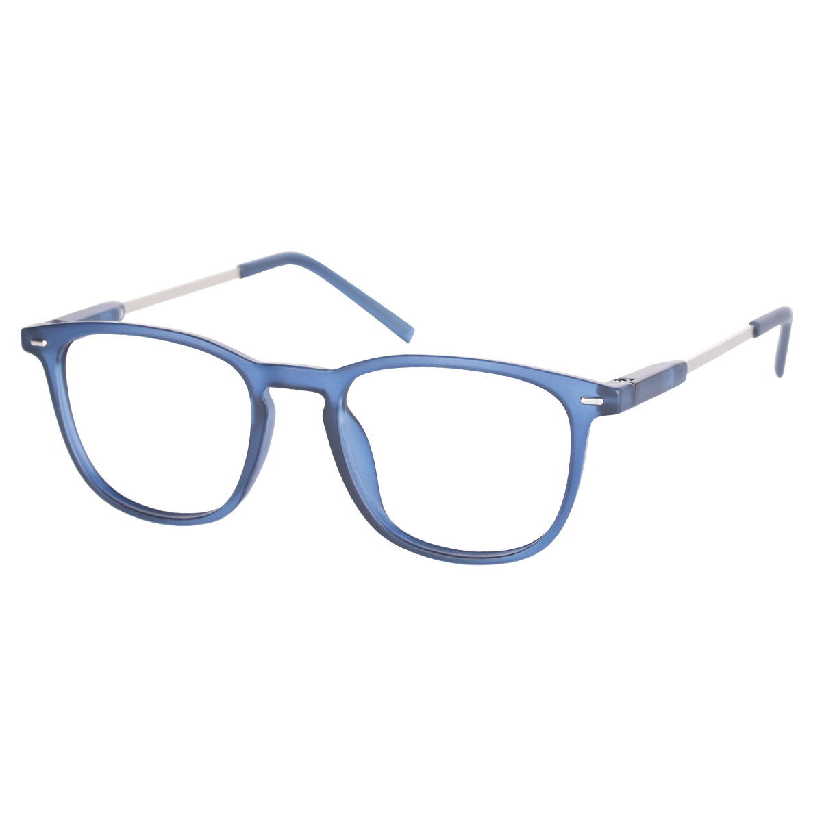 Rowan - Square Blue Reading Glasses for Men & Women