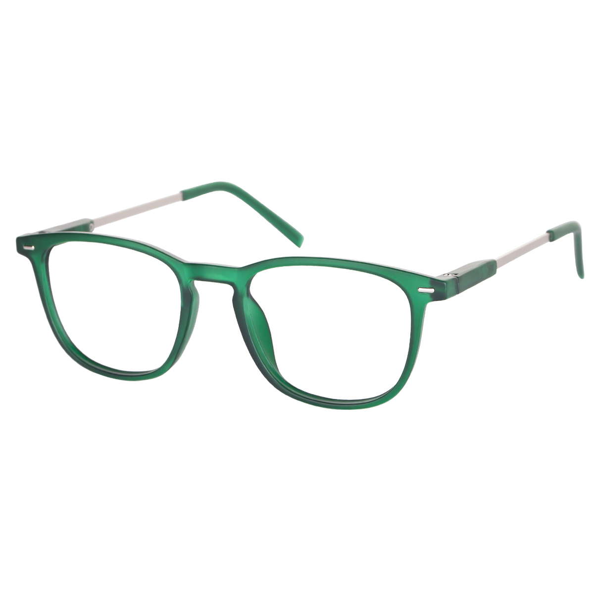 Rowan - Square Green Reading Glasses for Men & Women