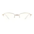 Eetion - Rectangle Gold Reading Glasses for Men