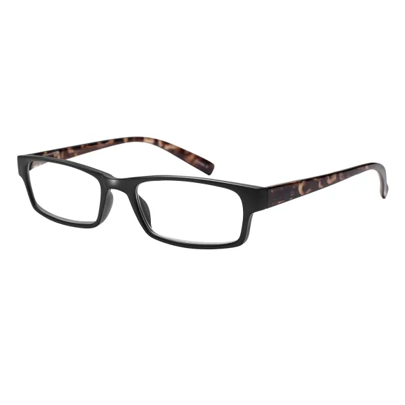 rectangle black-demi reading glasses