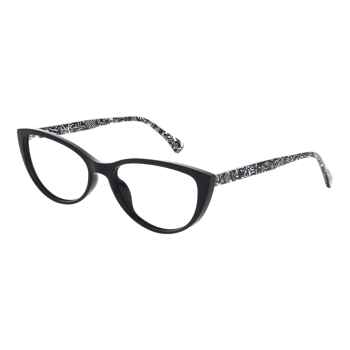 Eva - Cat-eye Black Reading Glasses for Women