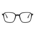 Syme - Rectangle Black Reading Glasses for Men & Women
