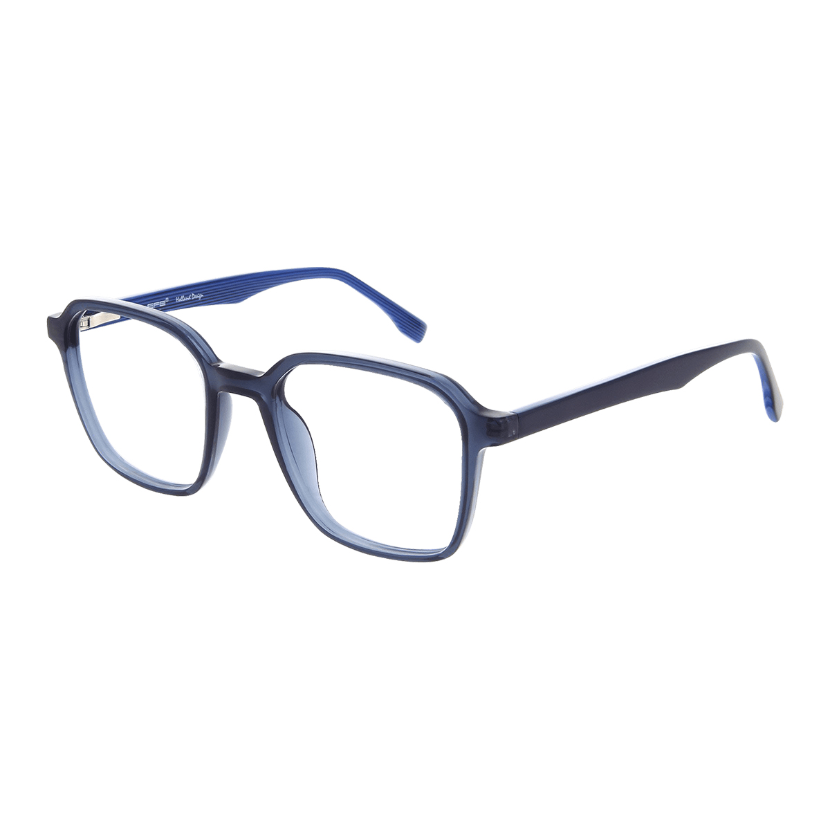 Syme - Rectangle Blue Reading Glasses for Men & Women