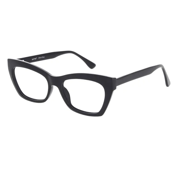 cat-eye black reading glasses
