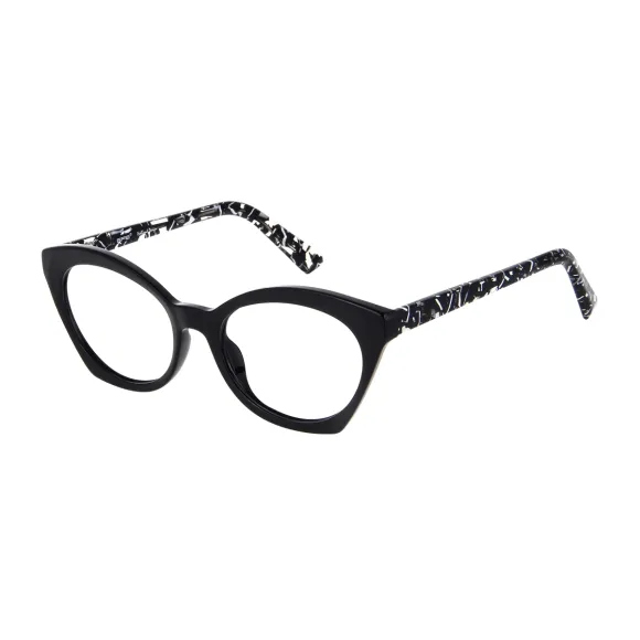 cat-eye black reading glasses