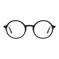 Ossa - Round Black Reading Glasses for Women