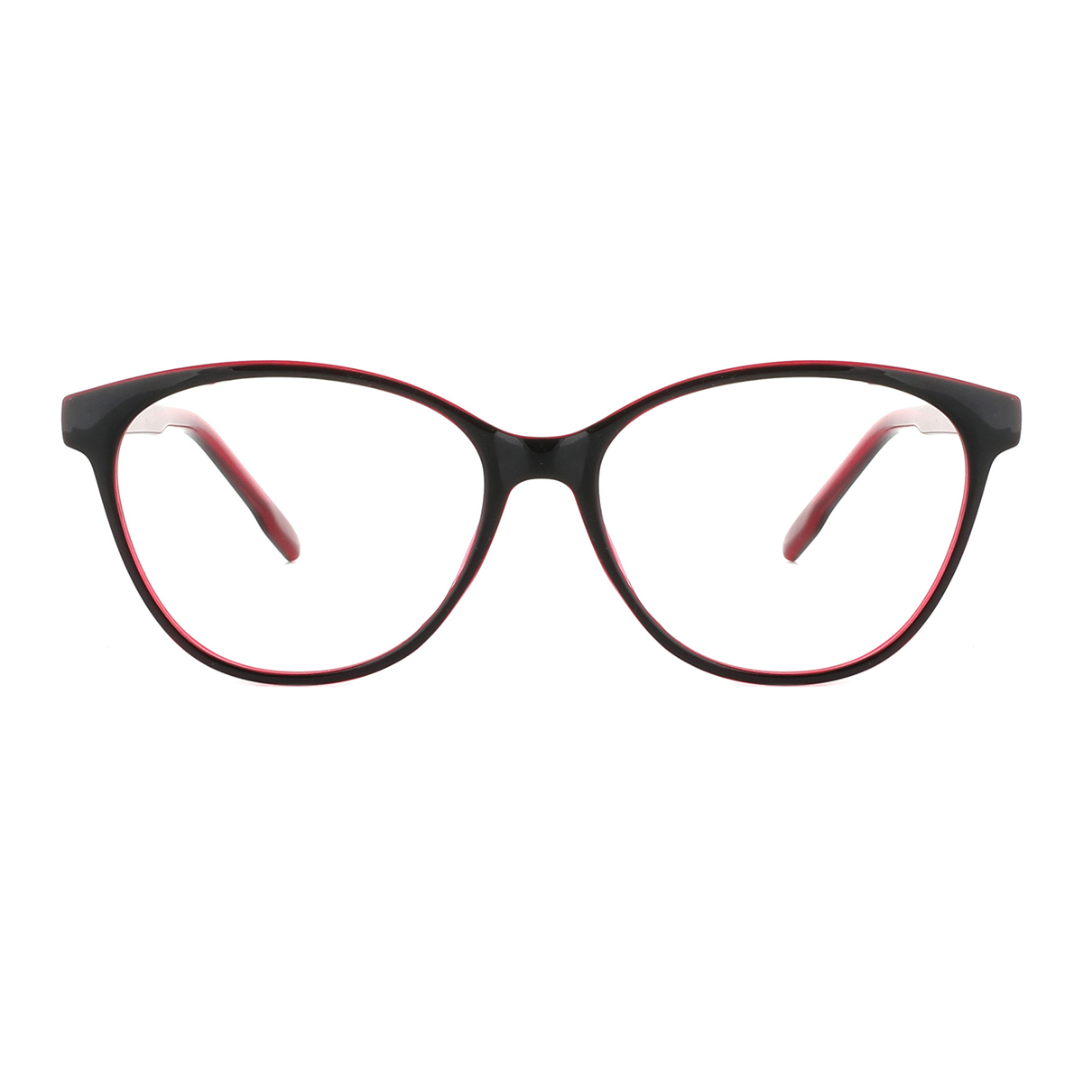 oval transparent reading-glasses