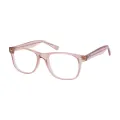 Downey - Rectangle Brown-Translucent Glasses for Men & Women