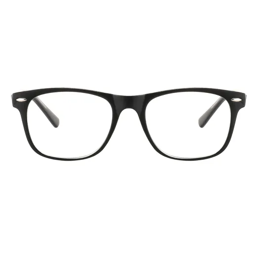 Sakae - Square Black-transparent Reading glasses for Men & Women