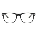 Sakae - Square Black-transparent Reading Glasses for Men & Women