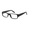 Harris - Rectangle Black Reading Glasses for Men & Women