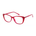 Haley - Cat-eye Red Reading Glasses for Women
