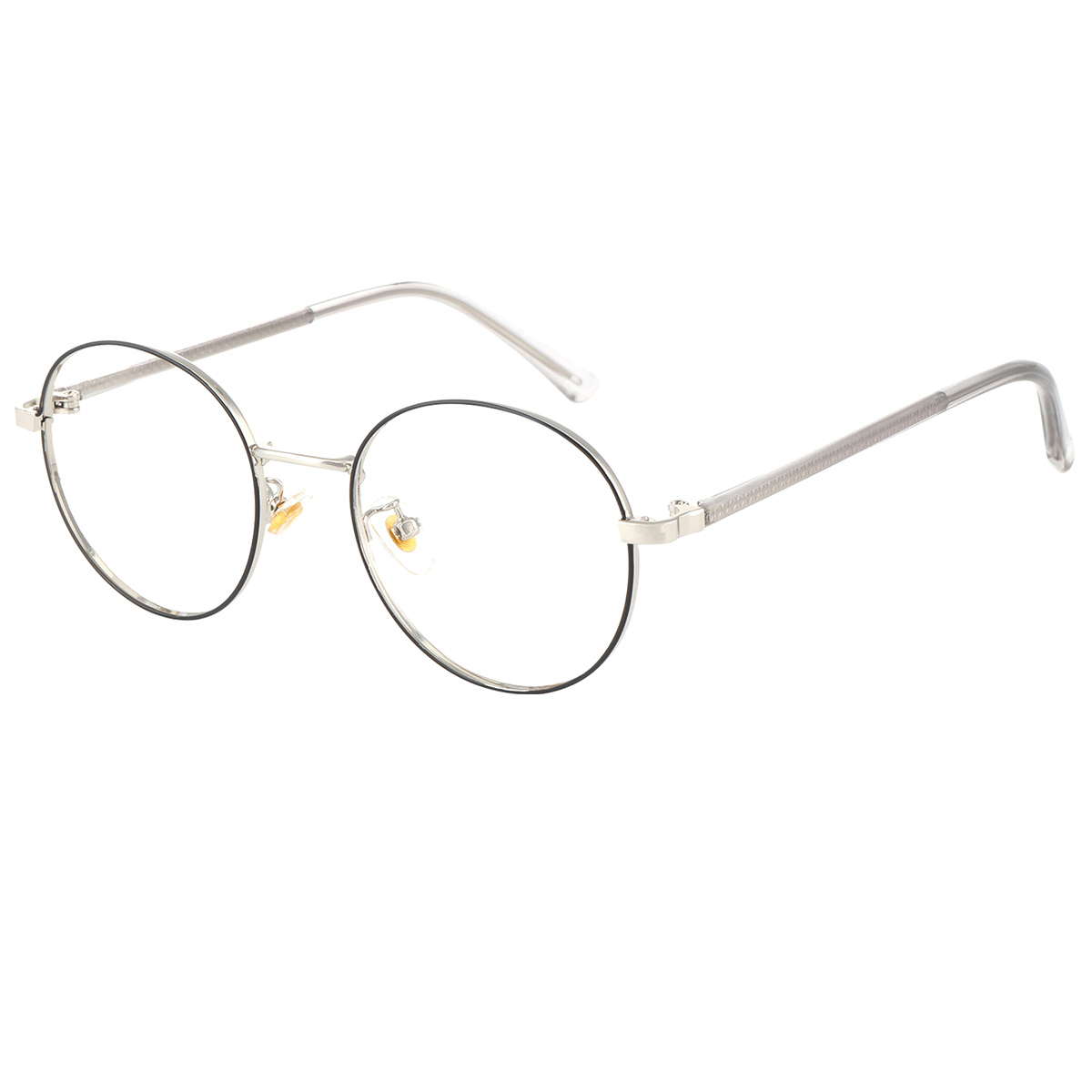 Lycus - Round Black/ silver Reading Glasses for Men & Women
