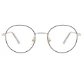 Lycus - Round Silver Reading Glasses for Men & Women