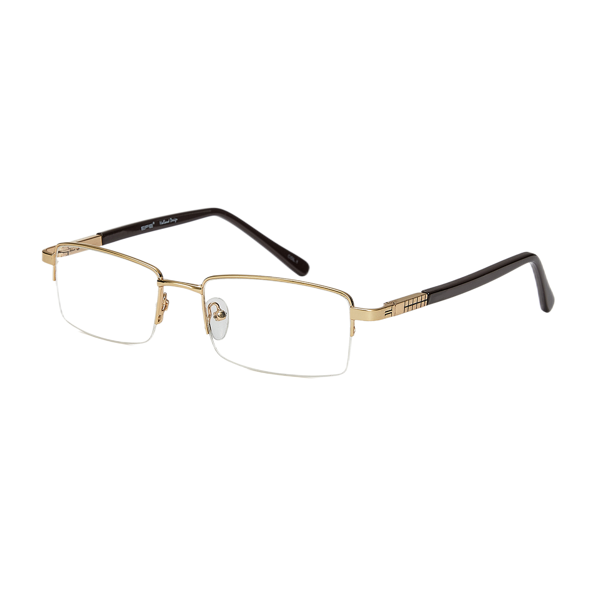 Moeotis - Rectangle Gold Reading Glasses for Men