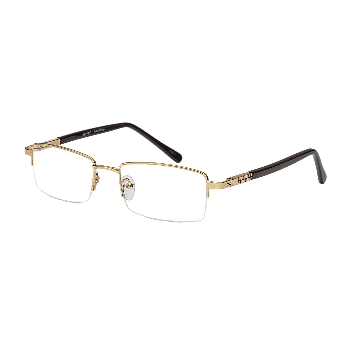 Classic Rectangle Silver Reading Glasses for Men