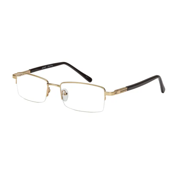 rectangle gold reading glasses