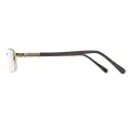 Moeotis - Rectangle Black Reading Glasses for Men