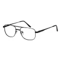 Holt - Aviator Black Reading Glasses for Men