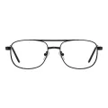 Holt - Aviator Black Reading Glasses for Men