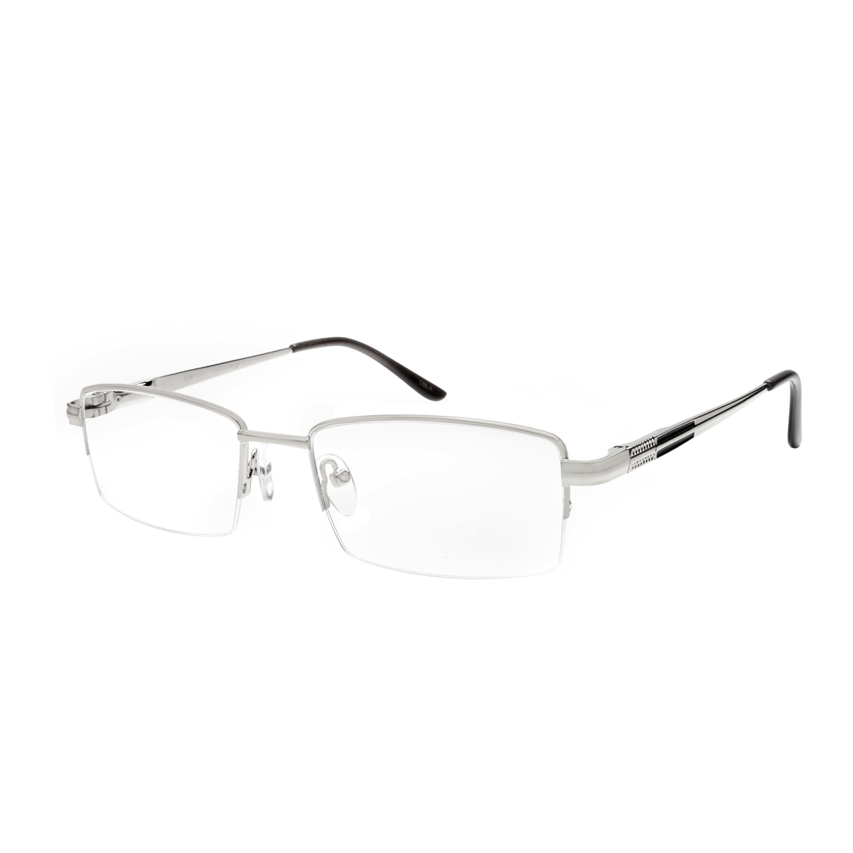 Mariana - Rectangle Silver Reading Glasses for Men