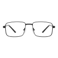 Hatch - Rectangle Black Reading Glasses for Men