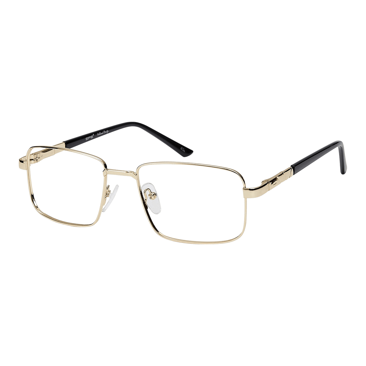Hatch - Rectangle Gold Reading Glasses for Men