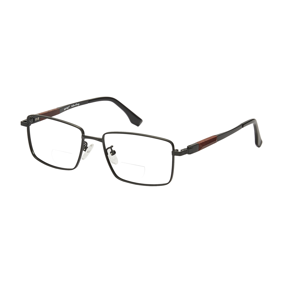 Amphion - Rectangle Black Reading Glasses for Men