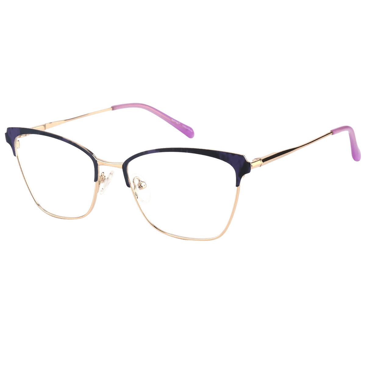 Cathleen - Square Purple Reading Glasses for Women