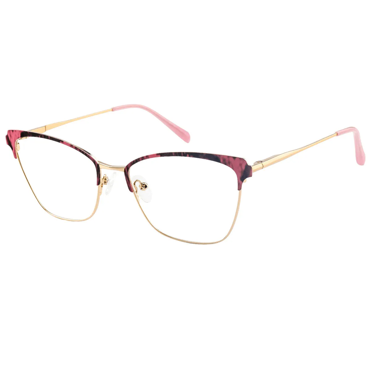 Fashion Square Pink Reading Glasses for Women
