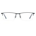 Morus - Browline Blue Reading Glasses for Men