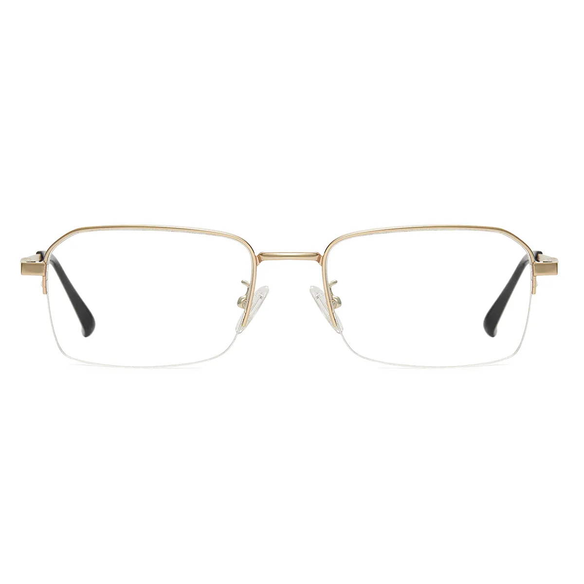 Business Rectangle Gold  Reading Glasses for Men