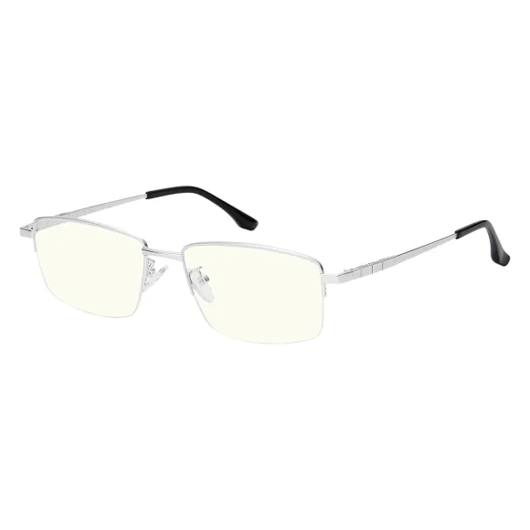 rectangle silver reading glasses