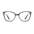 Asteria - Square Black Reading Glasses for Women