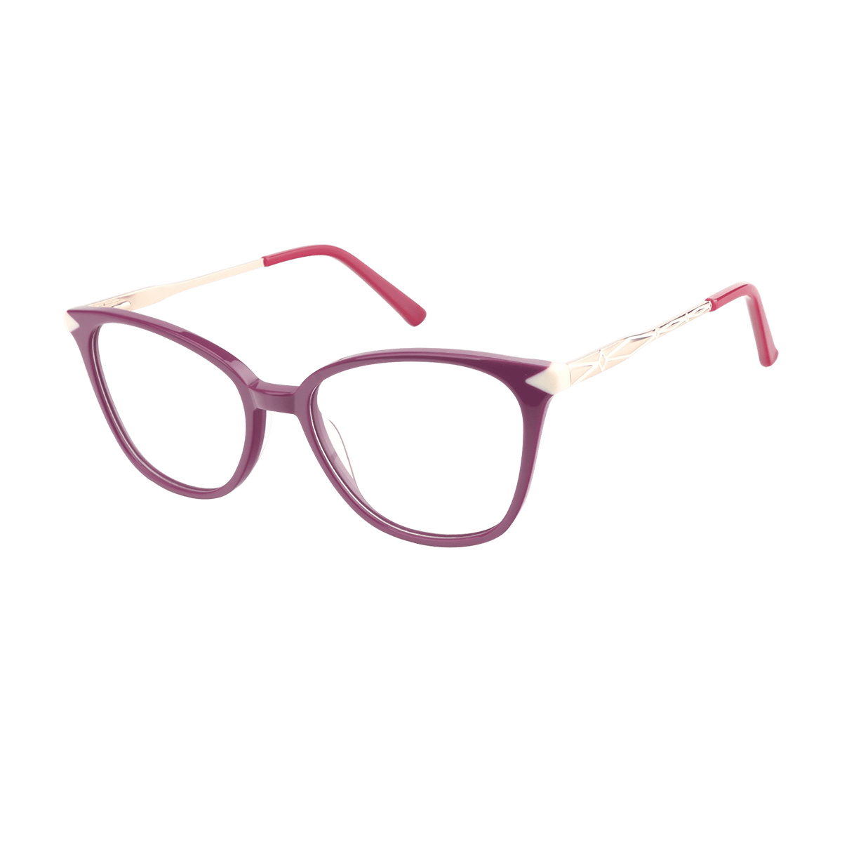 Asteria - Square Purple Reading Glasses for Women