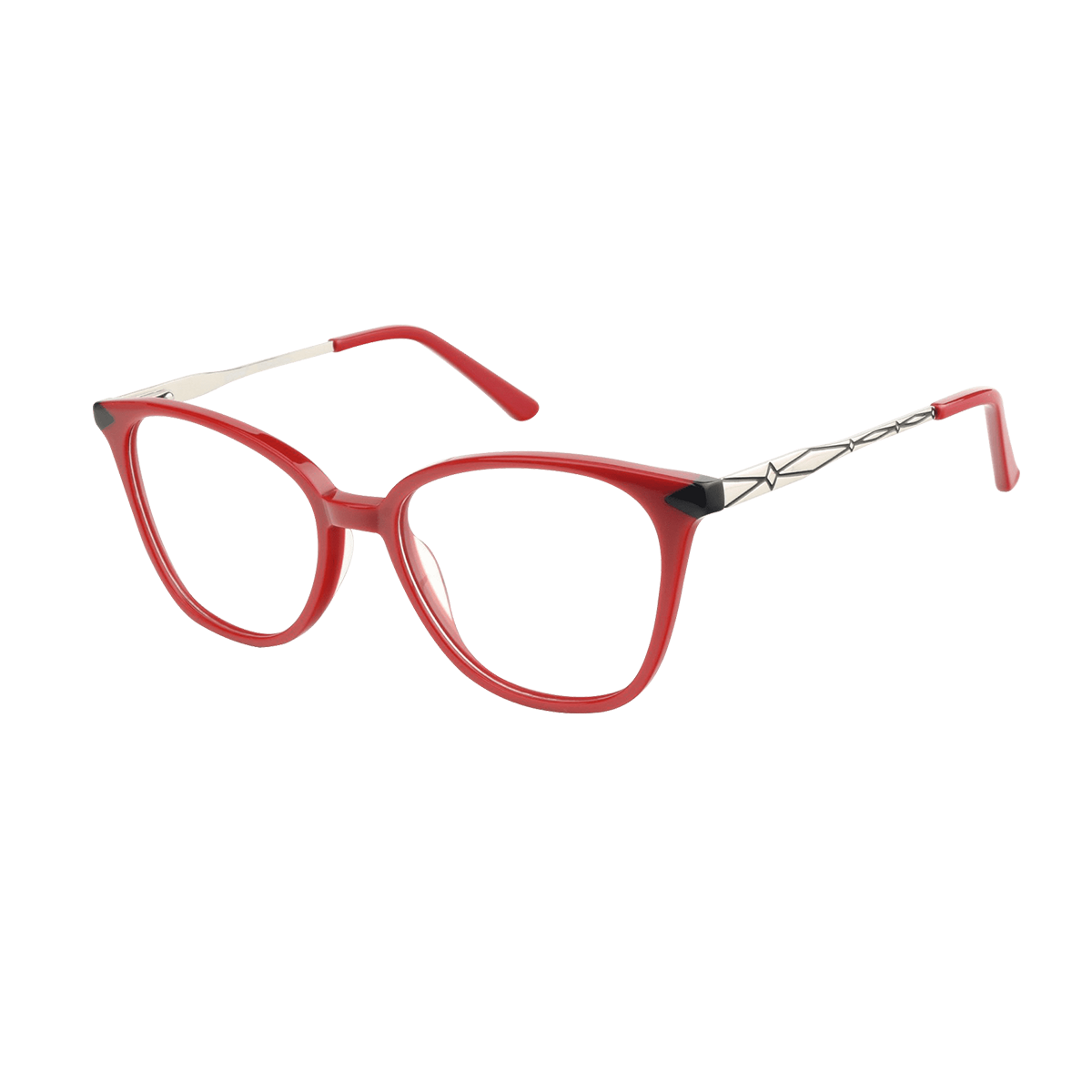 Asteria - Square Red Reading Glasses for Women