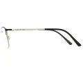 Nereus - Rectangle Black Reading Glasses for Men