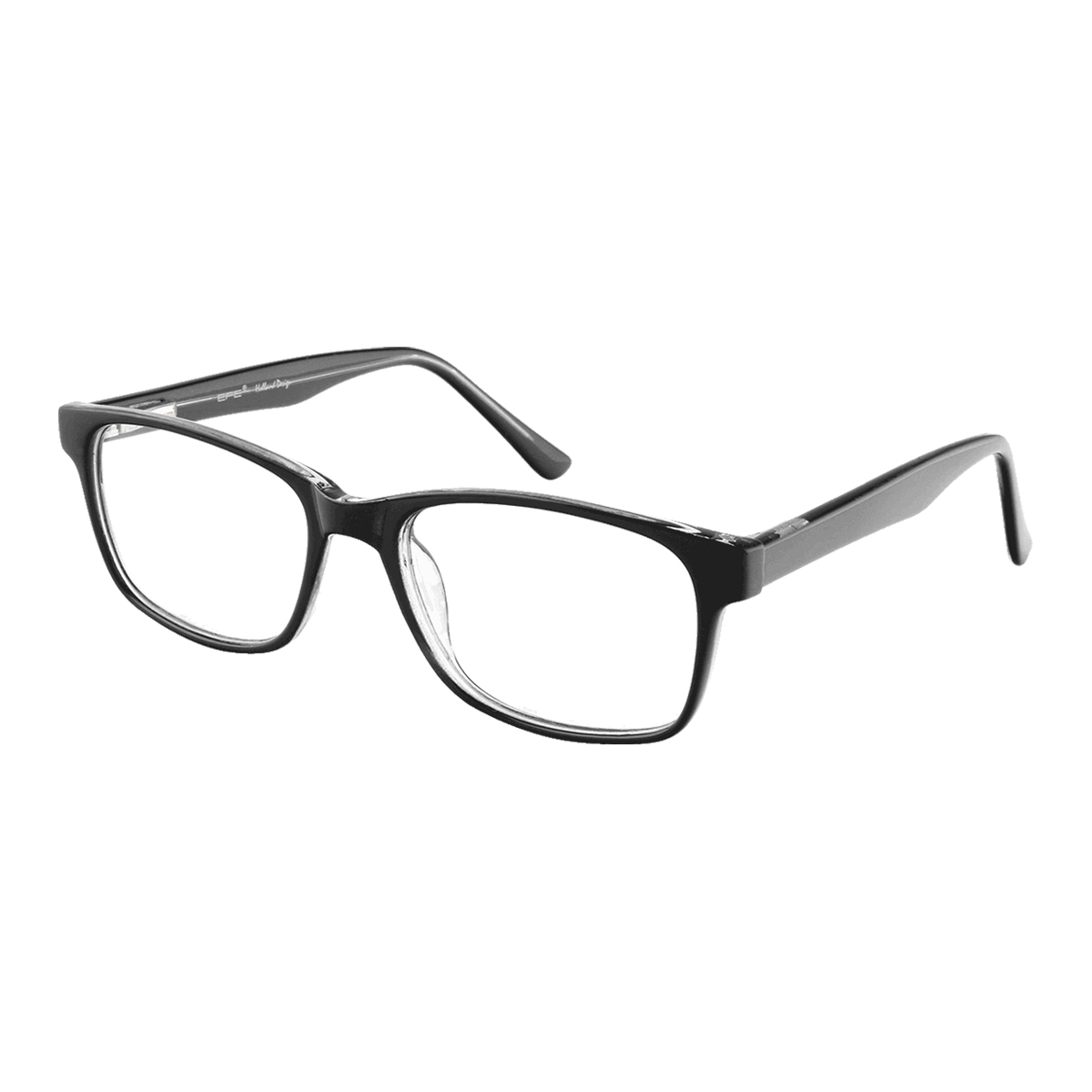 Durand - Square Black Reading Glasses for Men & Women
