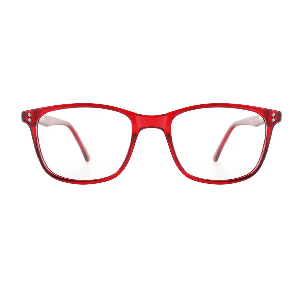 Melissa - Square Red Reading glasses for Men & Women