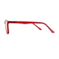 Melissa - Square Red Reading Glasses for Men & Women