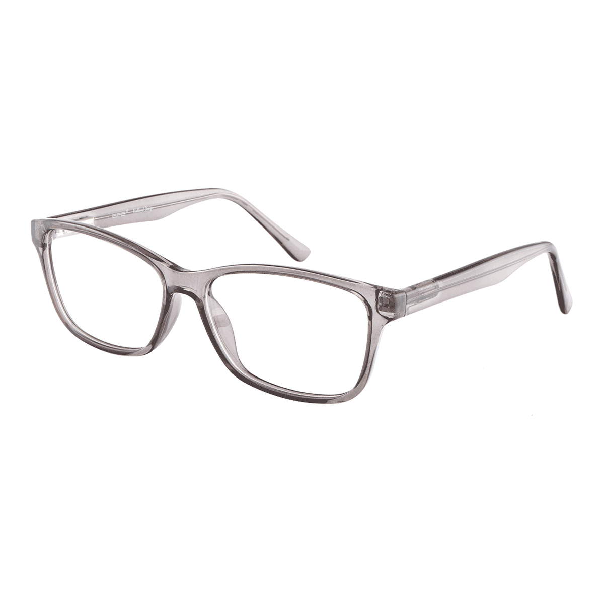 Cheek - Square Gray Reading Glasses for Men & Women